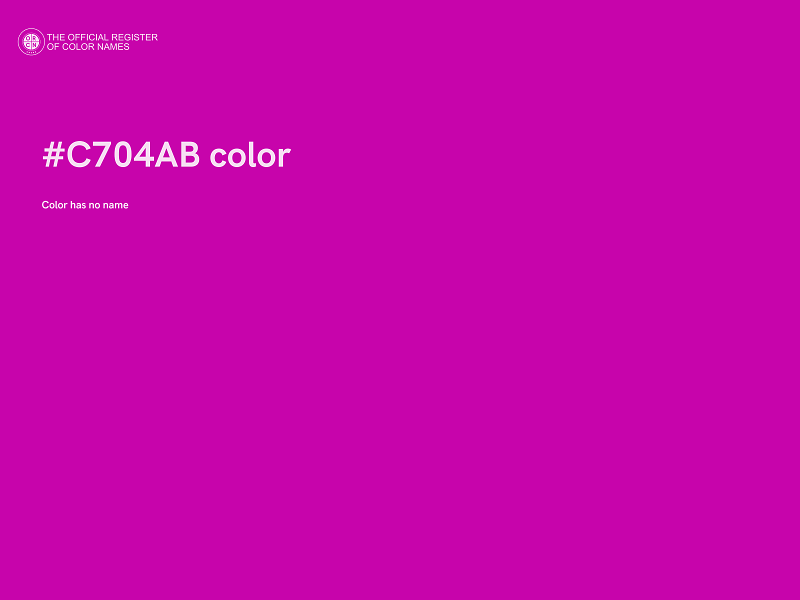 #C704AB color image