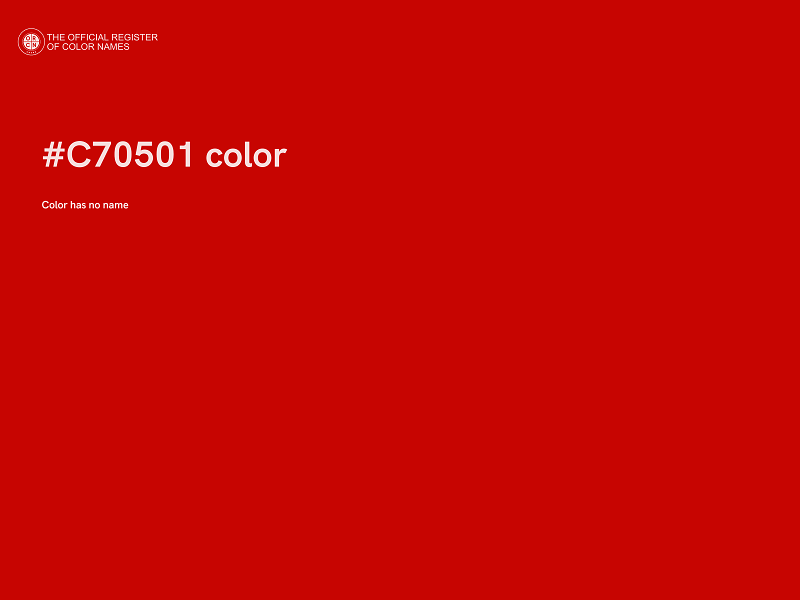 #C70501 color image