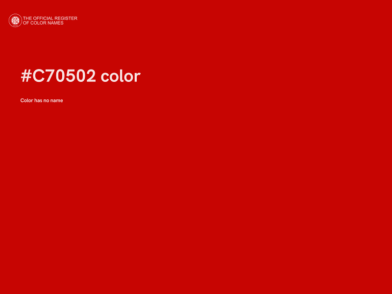 #C70502 color image