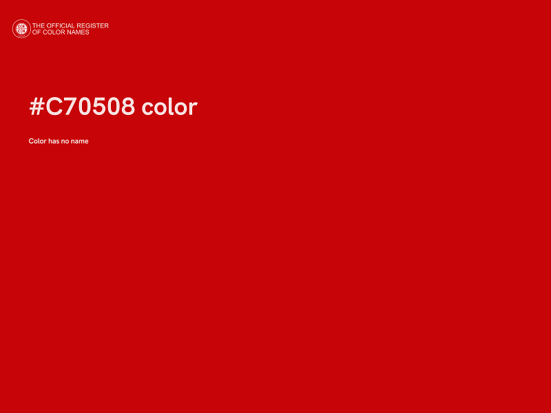 #C70508 color image
