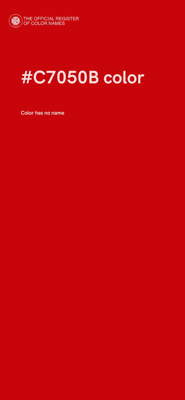 #C7050B color image