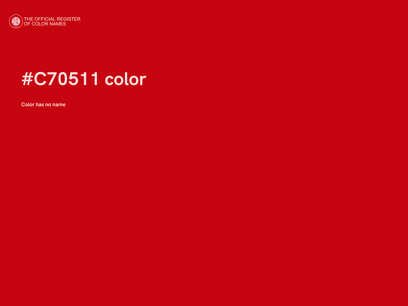 #C70511 color image