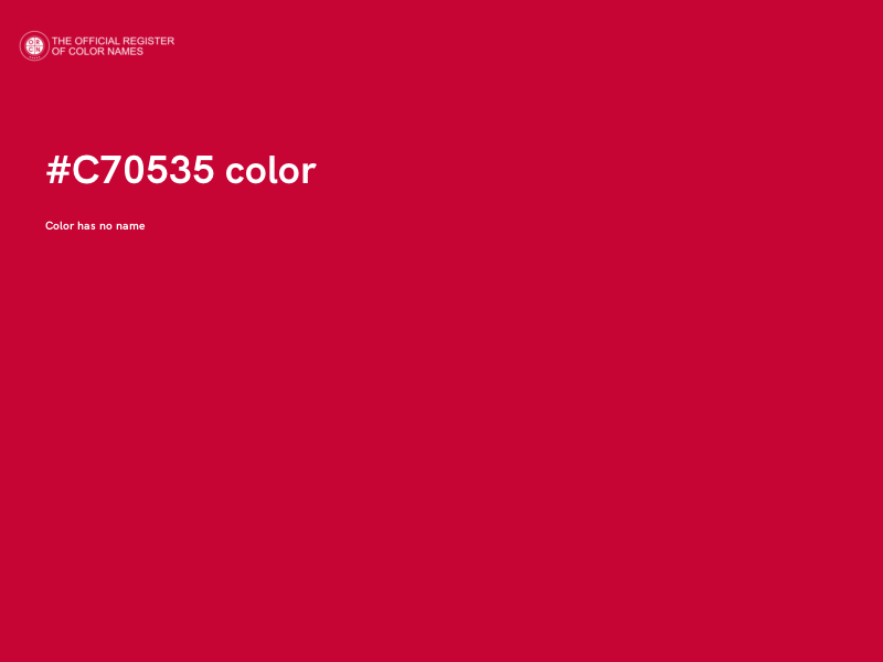 #C70535 color image