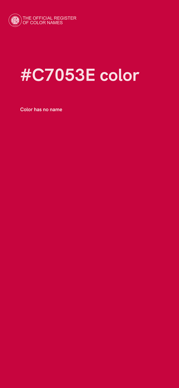 #C7053E color image