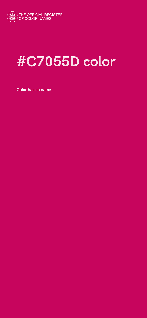 #C7055D color image