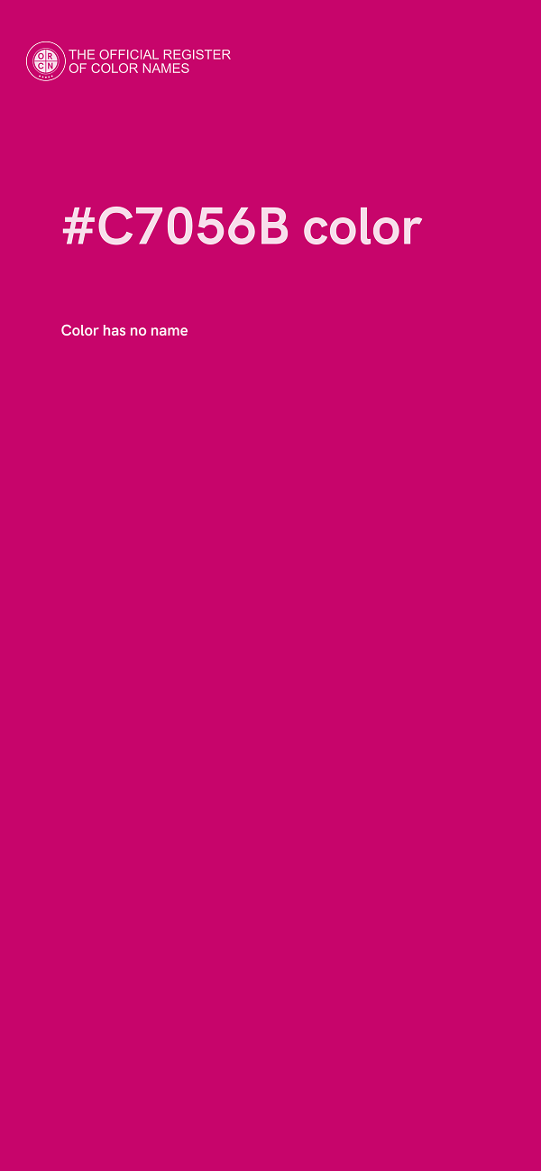 #C7056B color image