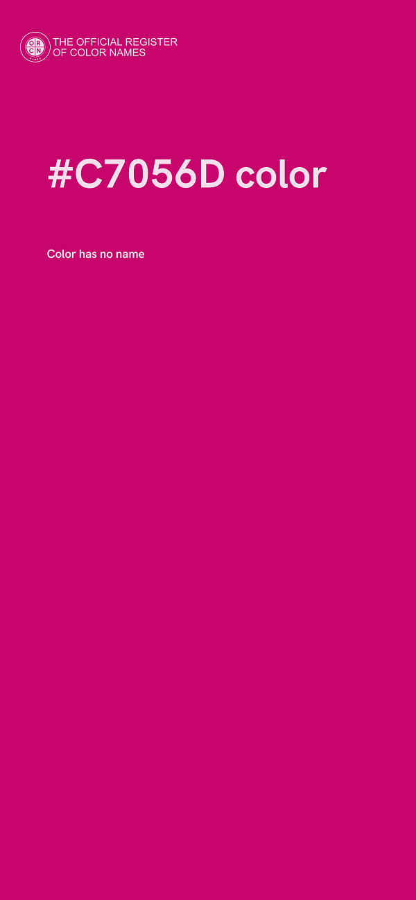 #C7056D color image