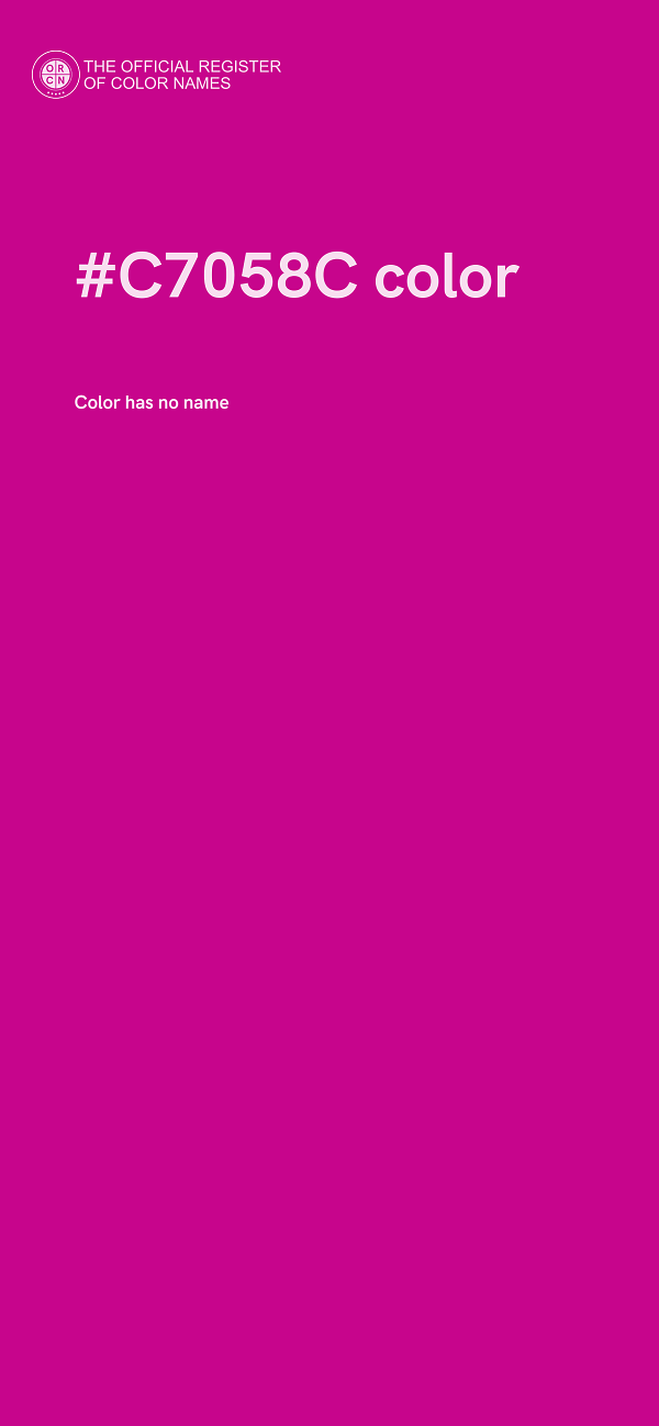 #C7058C color image