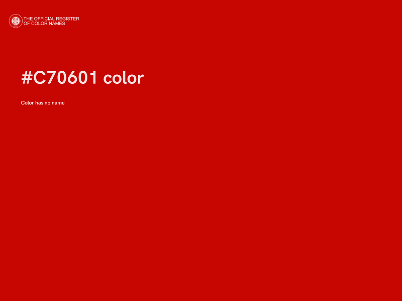 #C70601 color image