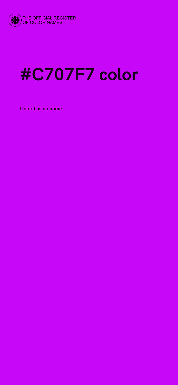 #C707F7 color image