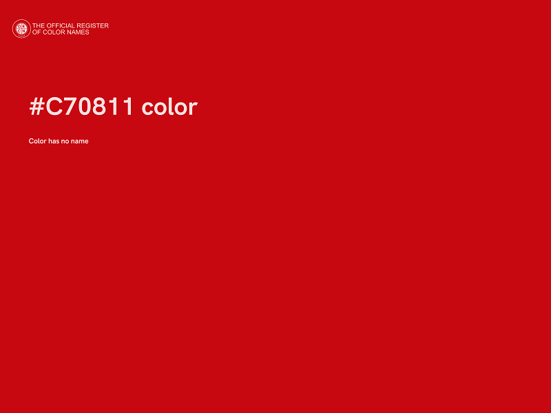 #C70811 color image