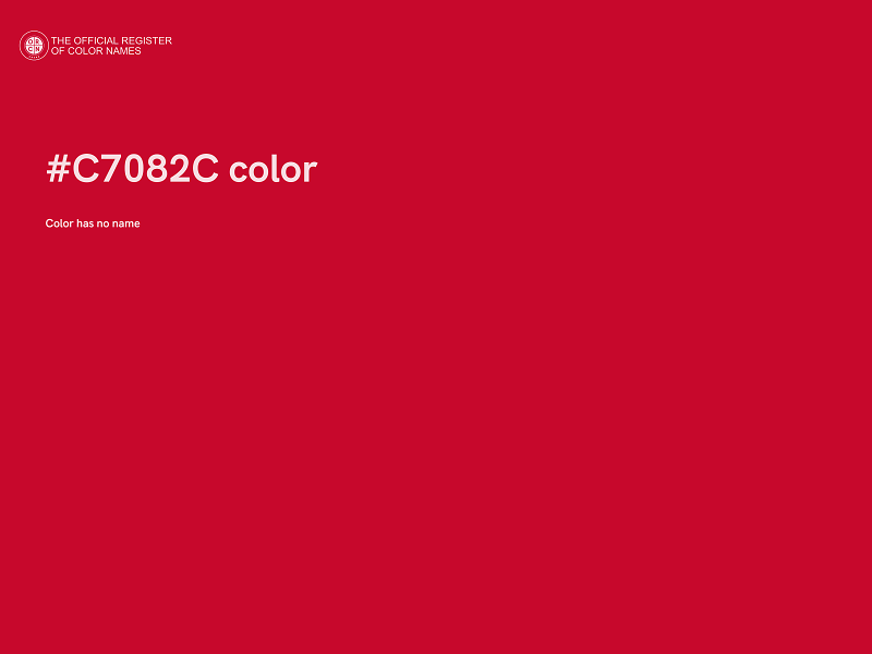 #C7082C color image