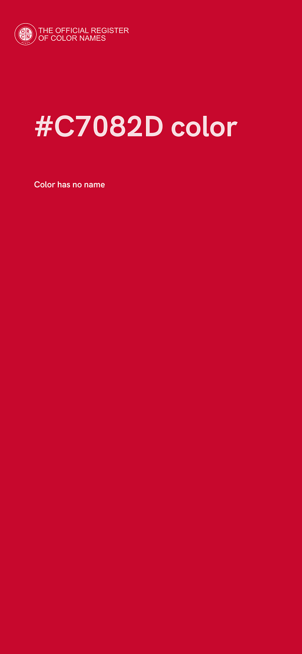 #C7082D color image