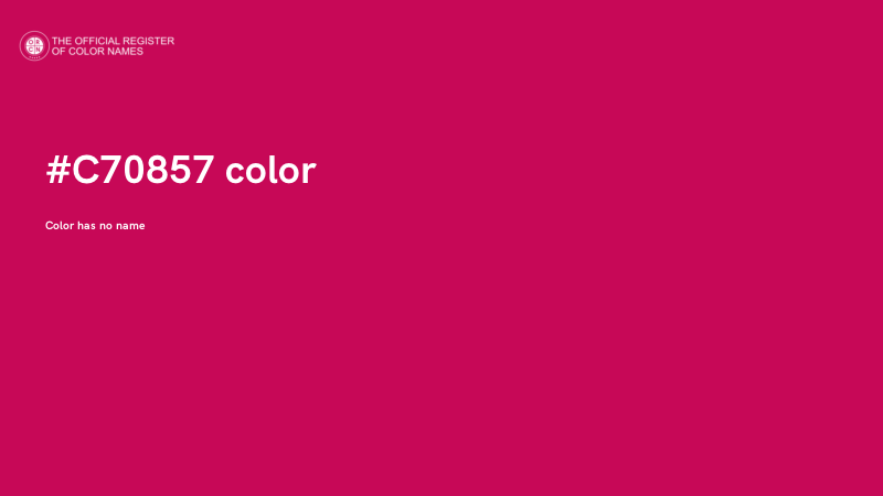 #C70857 color image