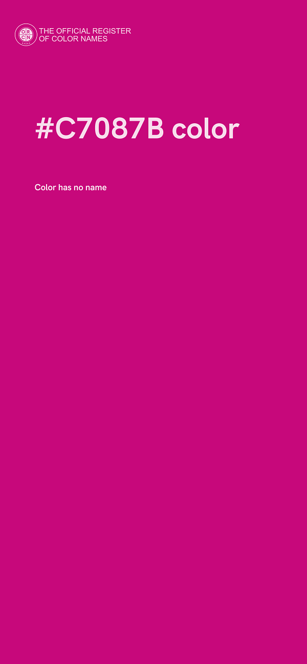 #C7087B color image