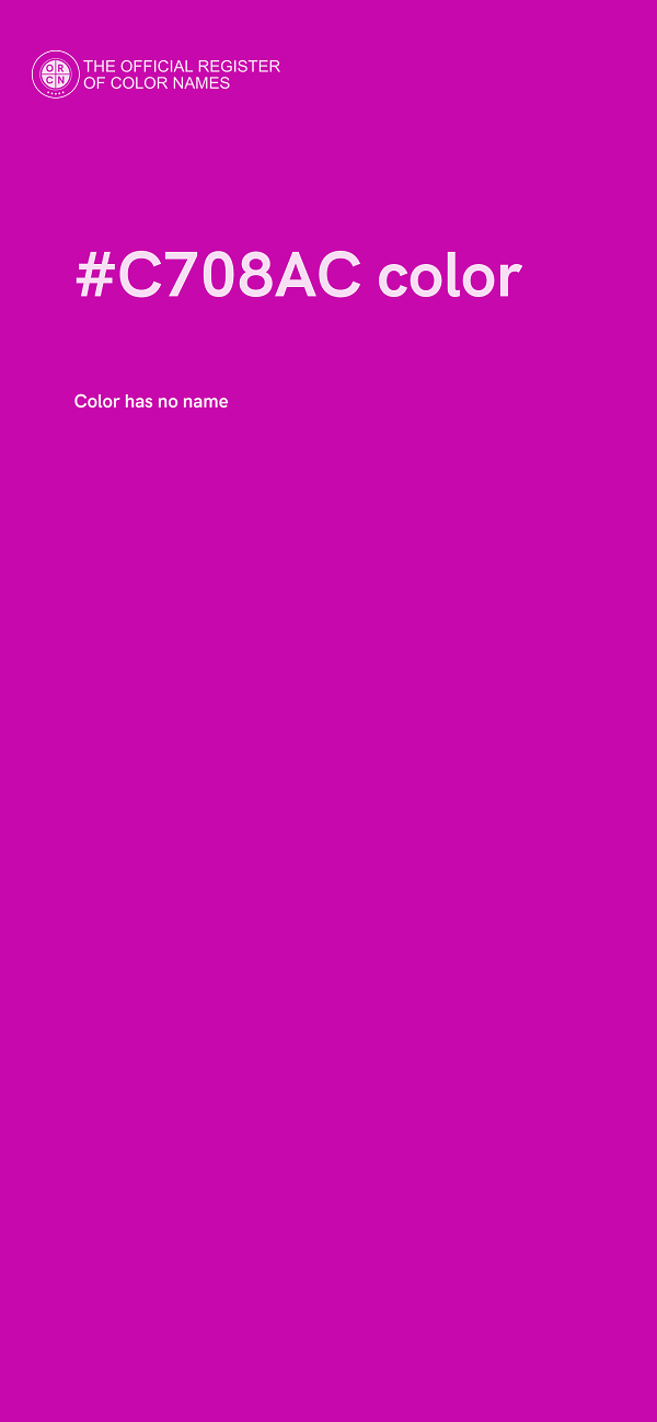 #C708AC color image