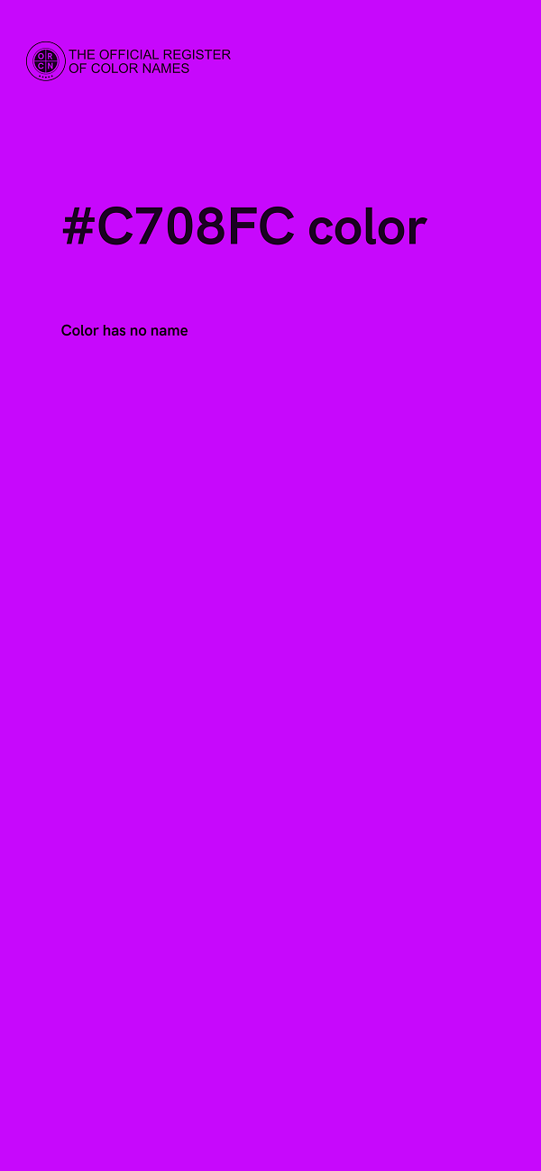 #C708FC color image