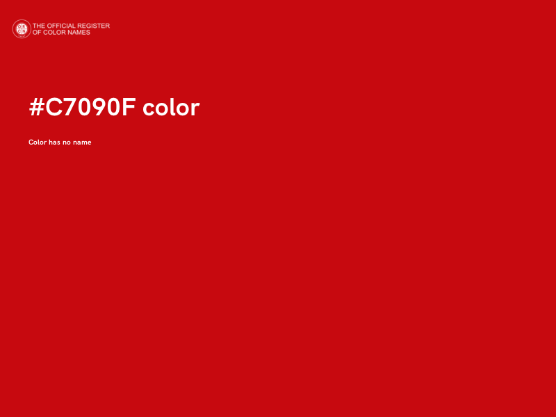 #C7090F color image
