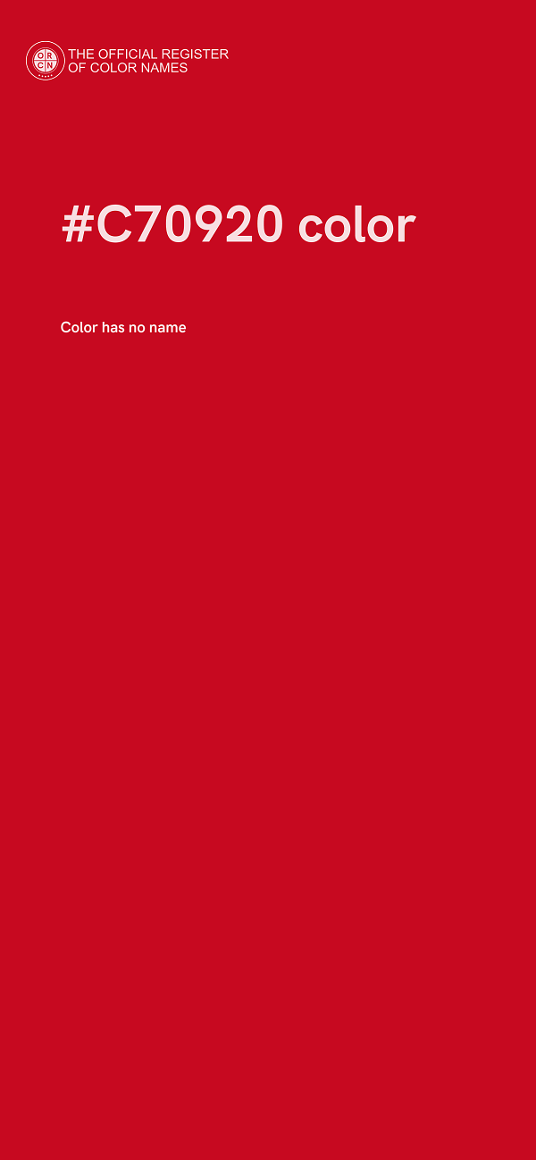 #C70920 color image
