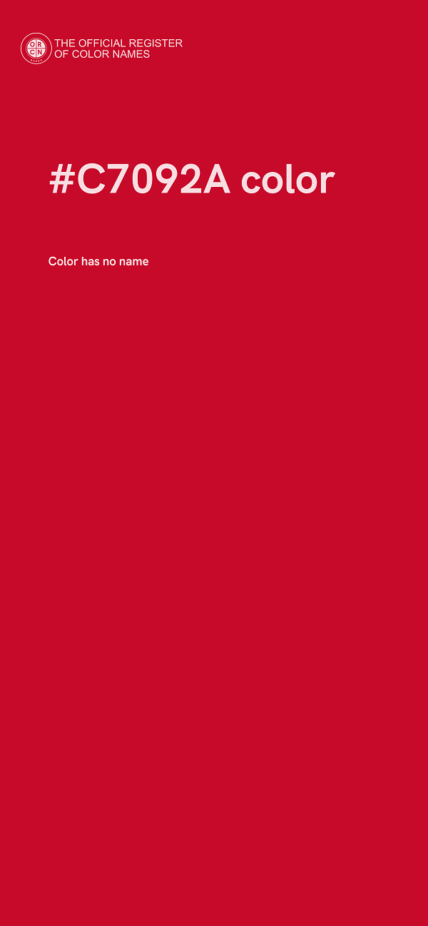 #C7092A color image