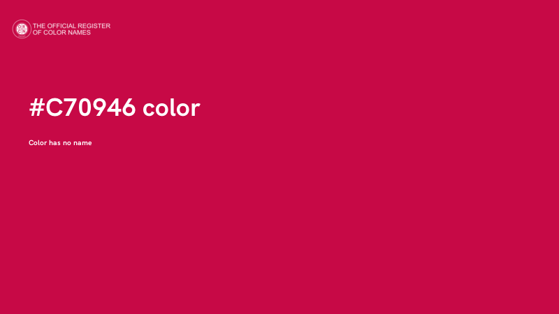 #C70946 color image