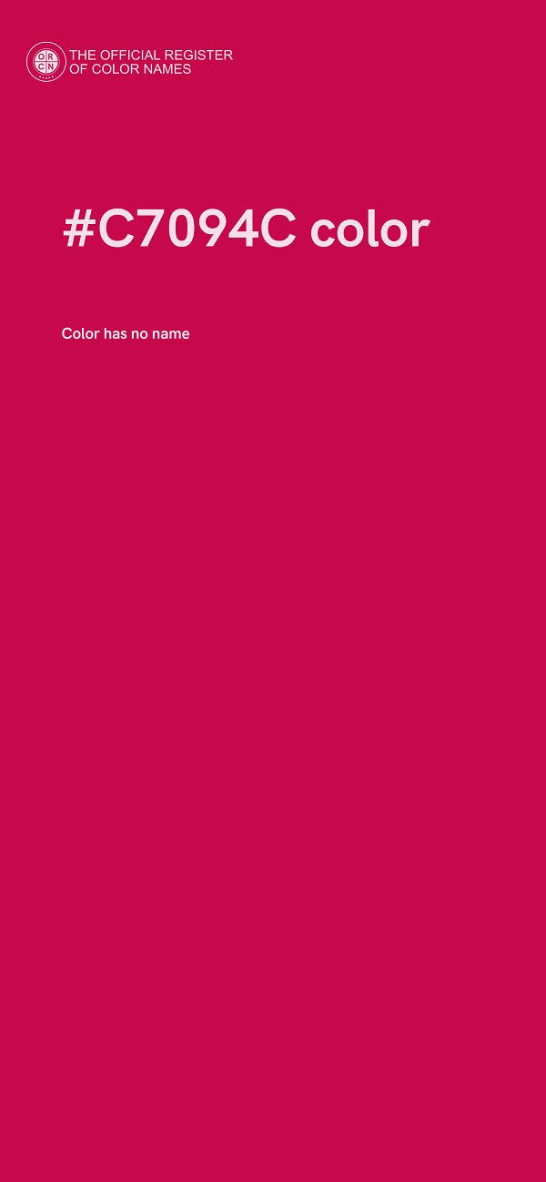 #C7094C color image