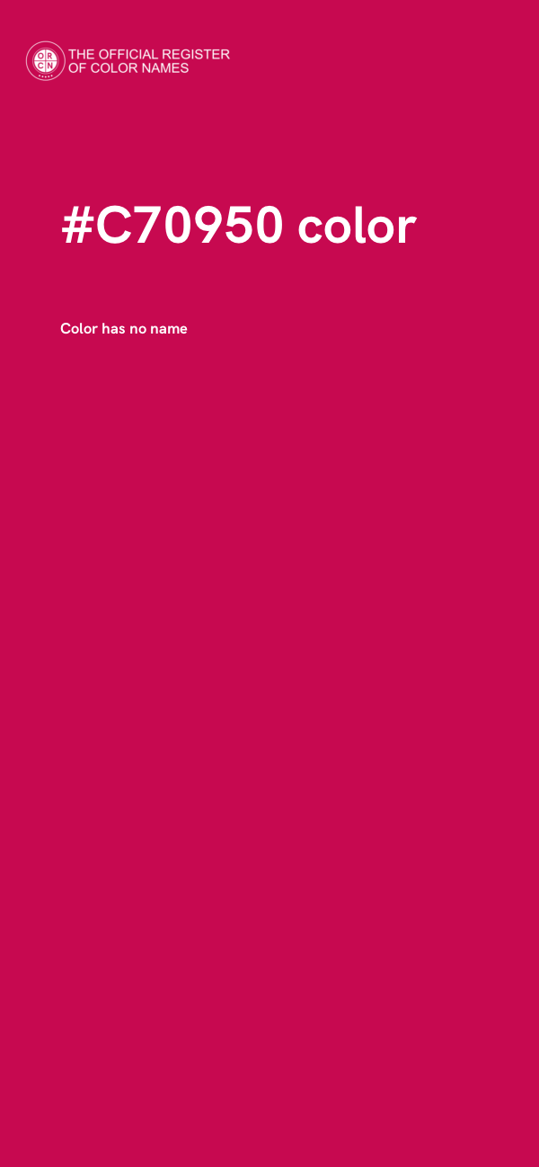 #C70950 color image