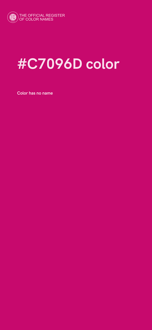 #C7096D color image