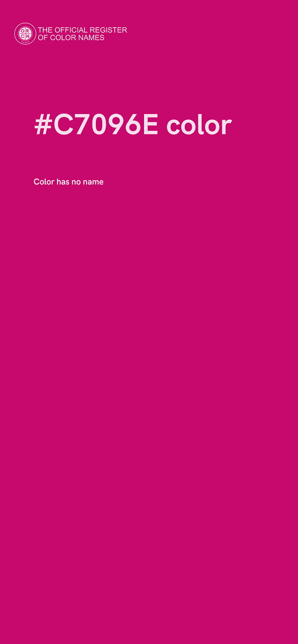#C7096E color image