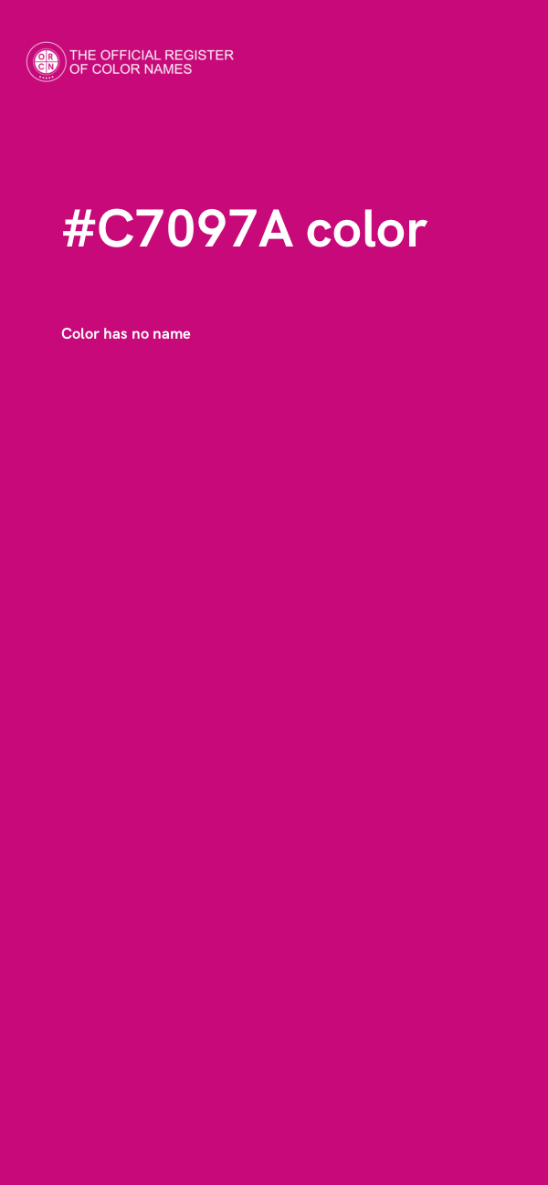 #C7097A color image