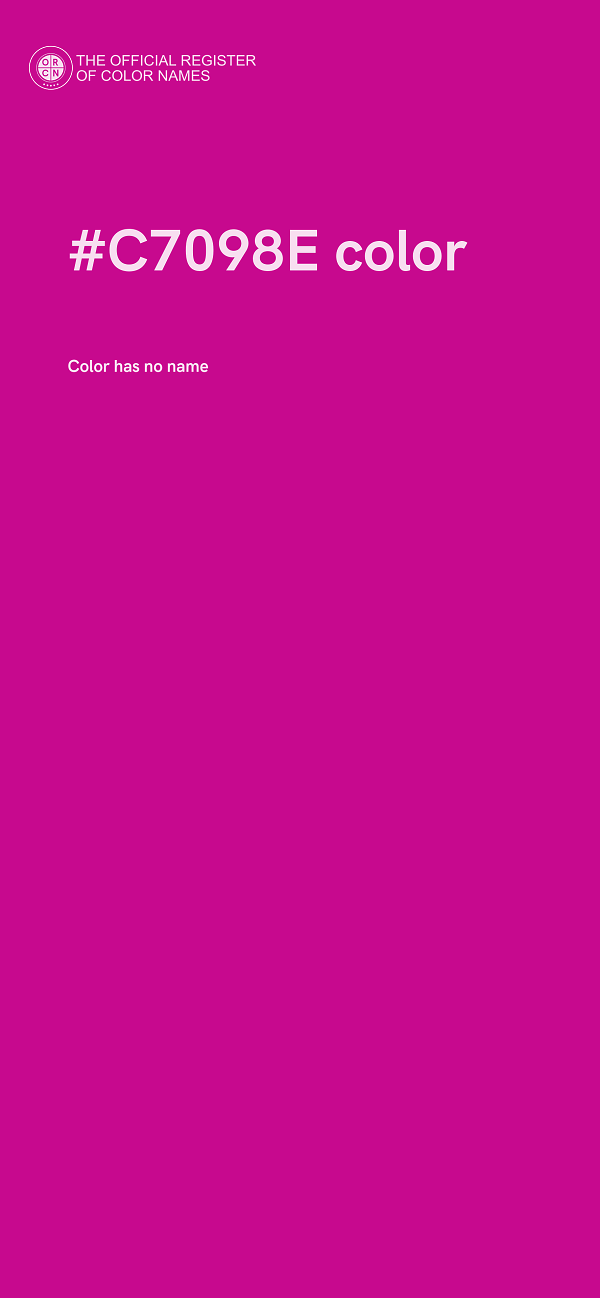 #C7098E color image