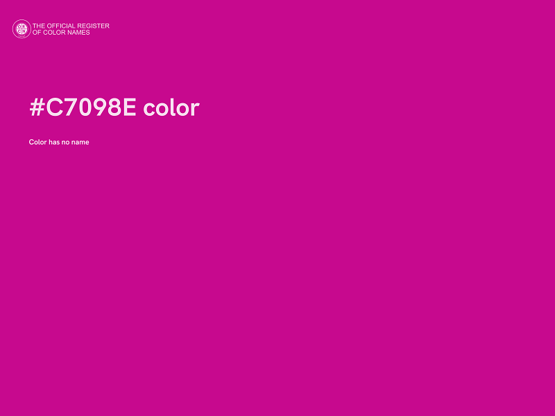 #C7098E color image