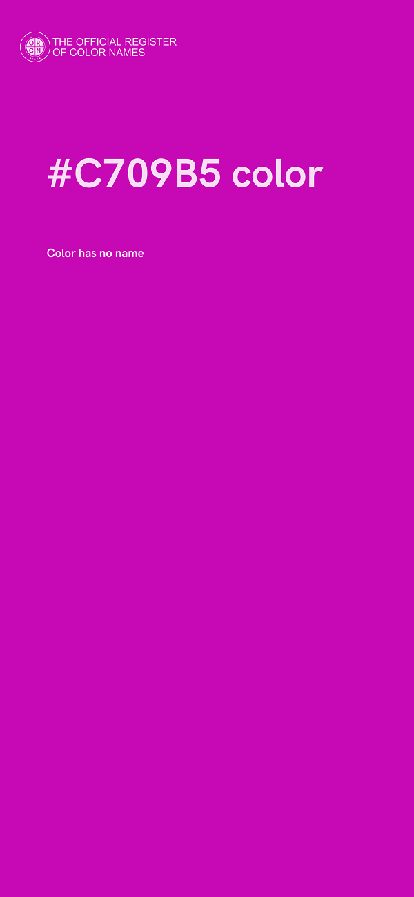 #C709B5 color image