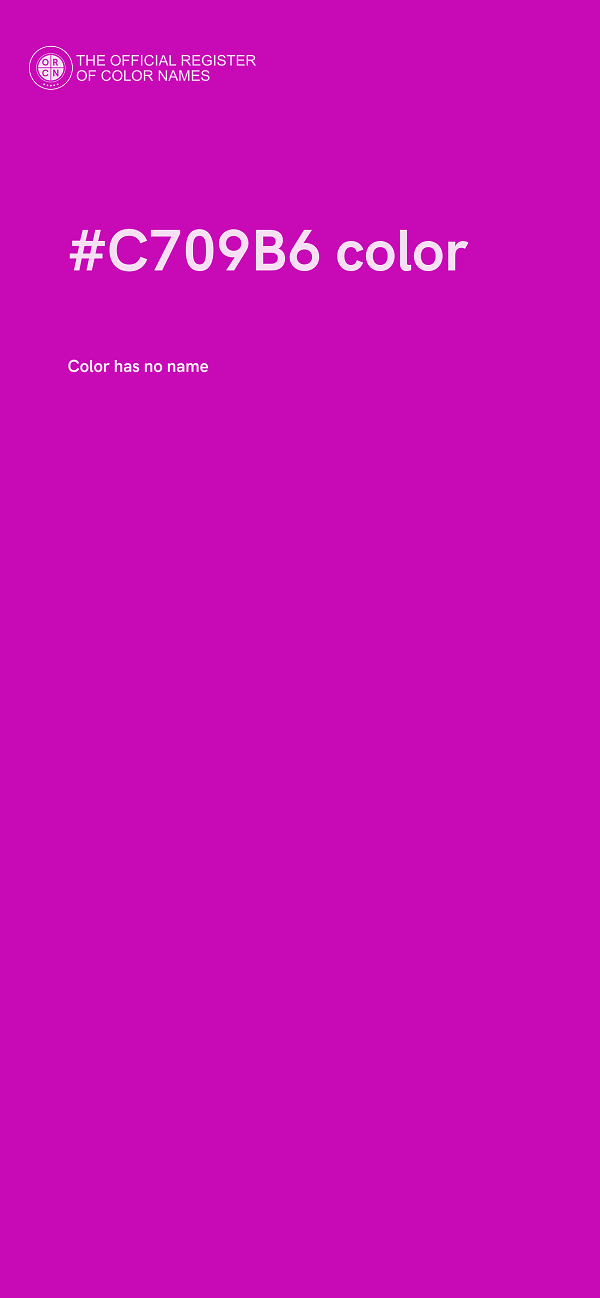 #C709B6 color image