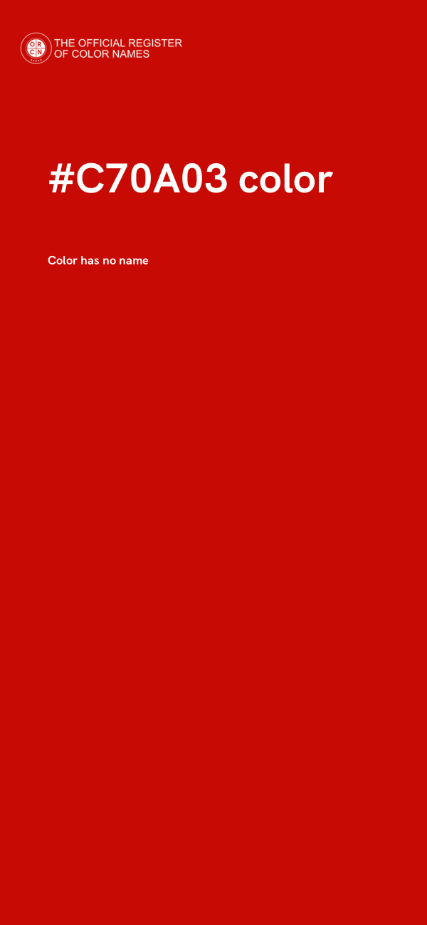 #C70A03 color image