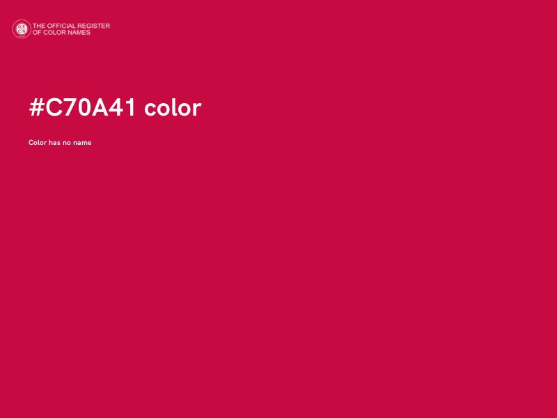 #C70A41 color image