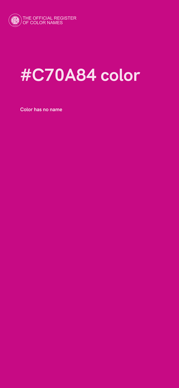 #C70A84 color image