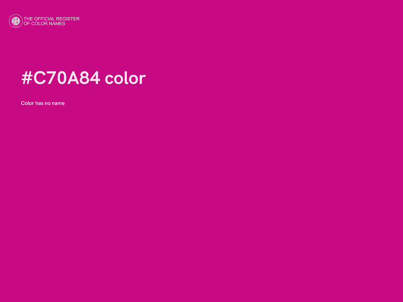 #C70A84 color image