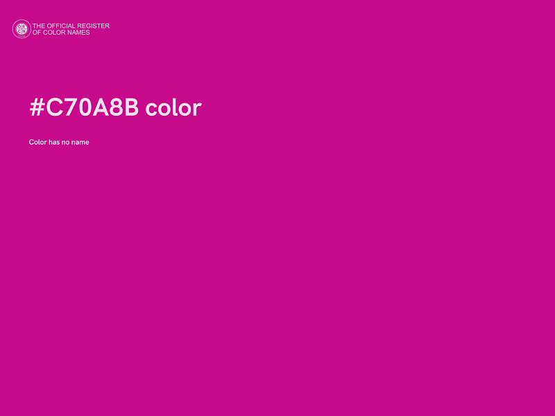 #C70A8B color image