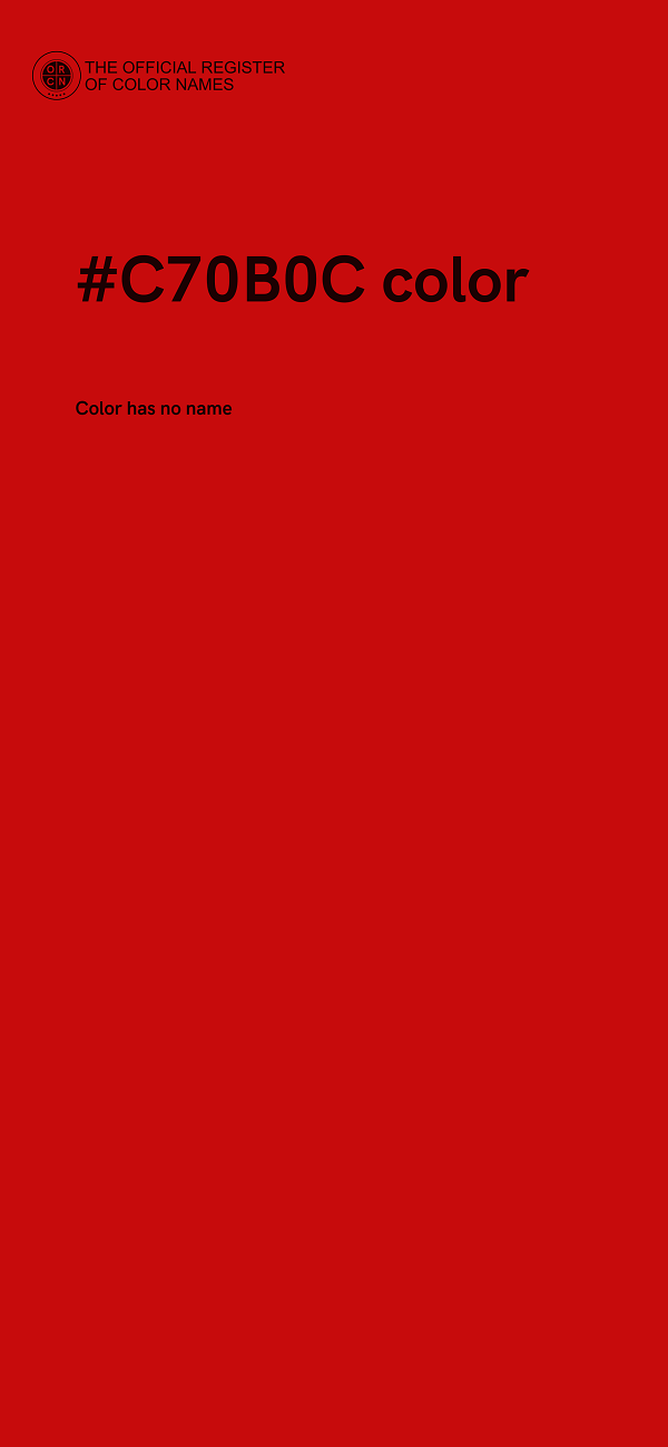 #C70B0C color image