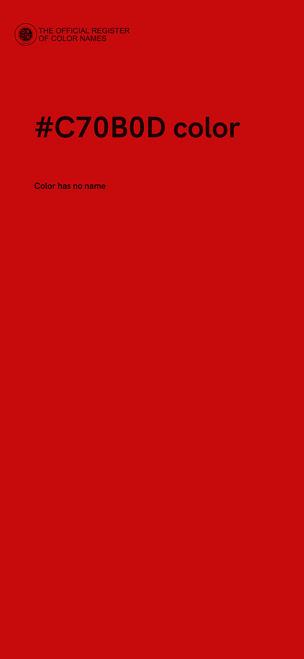 #C70B0D color image