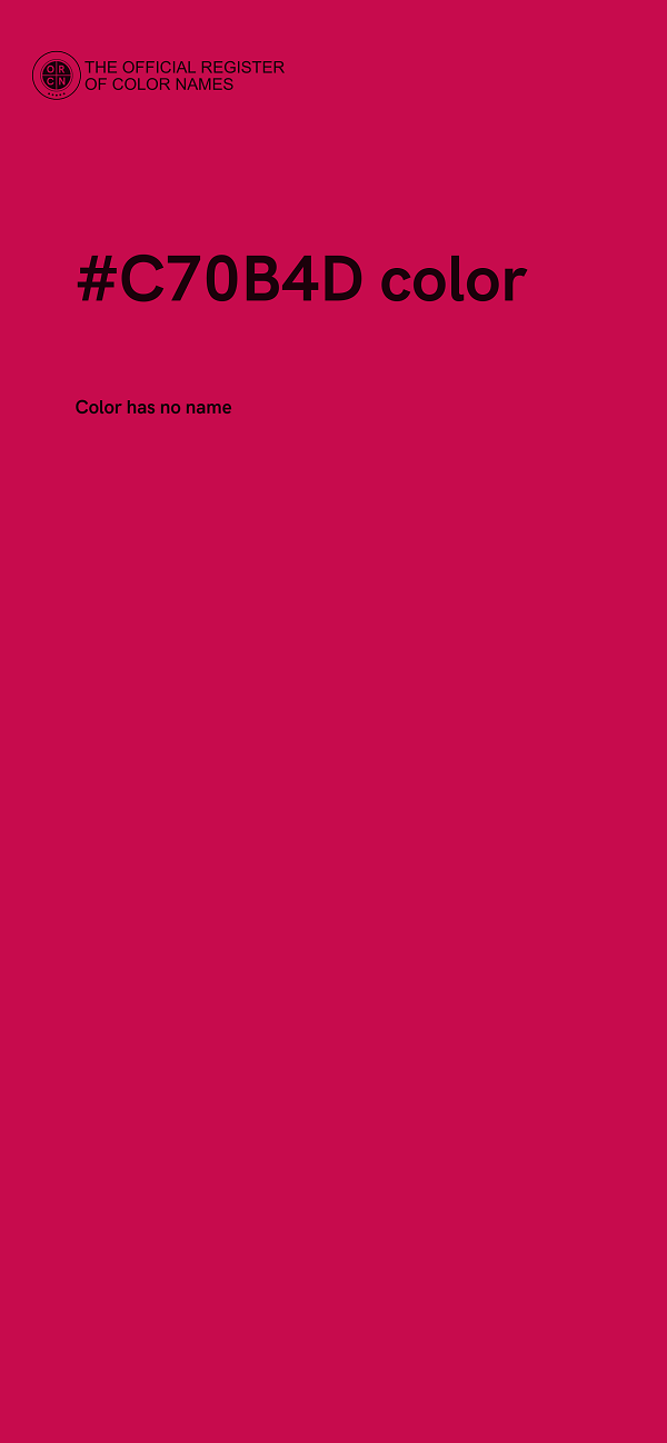 #C70B4D color image