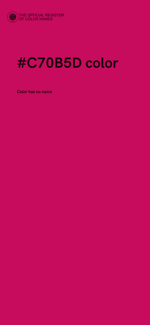 #C70B5D color image