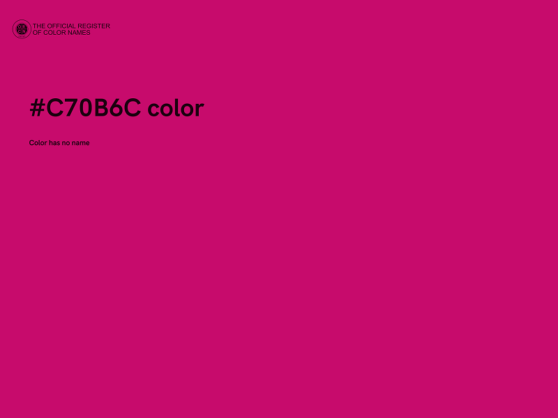 #C70B6C color image