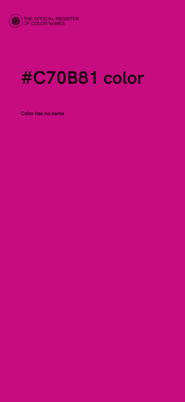 #C70B81 color image