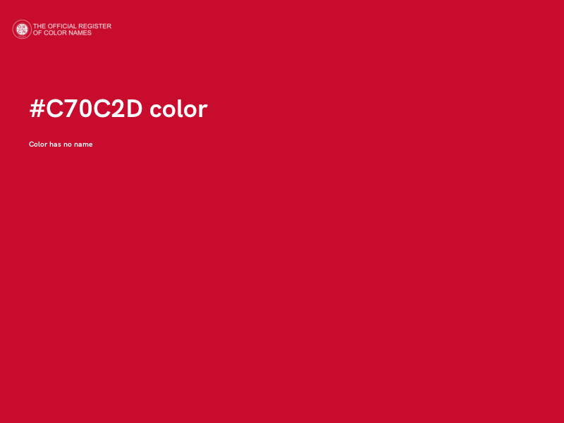 #C70C2D color image