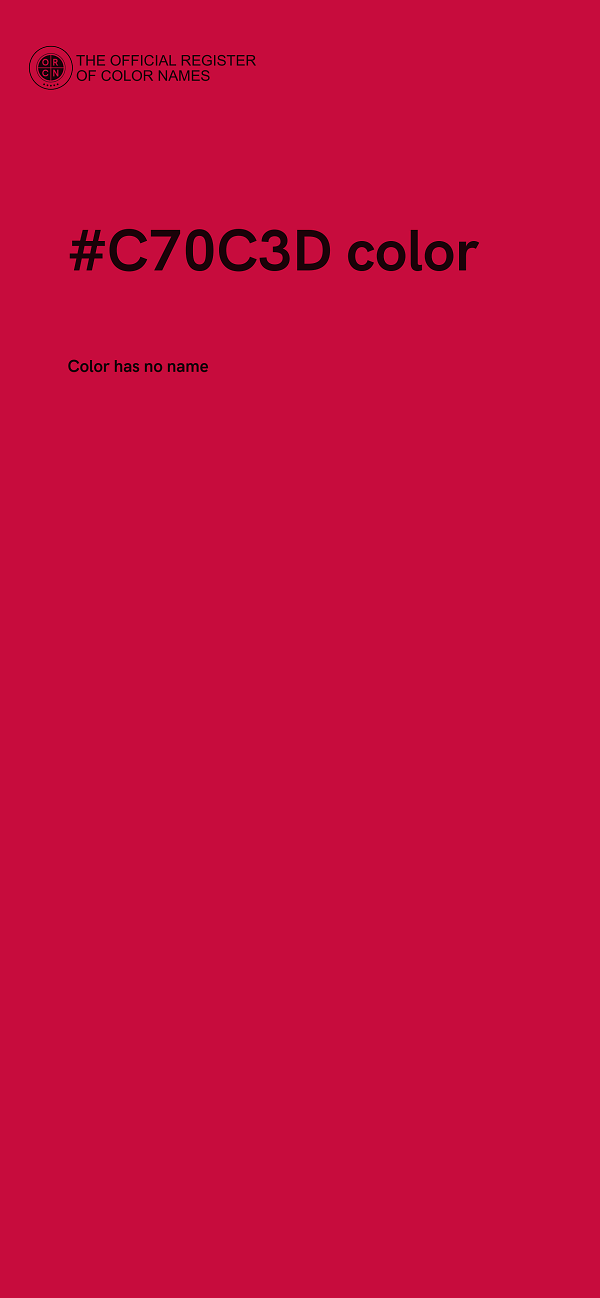 #C70C3D color image