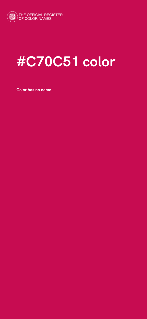 #C70C51 color image