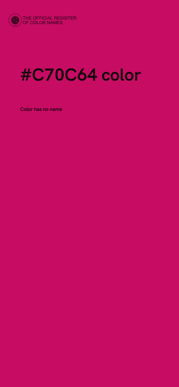 #C70C64 color image