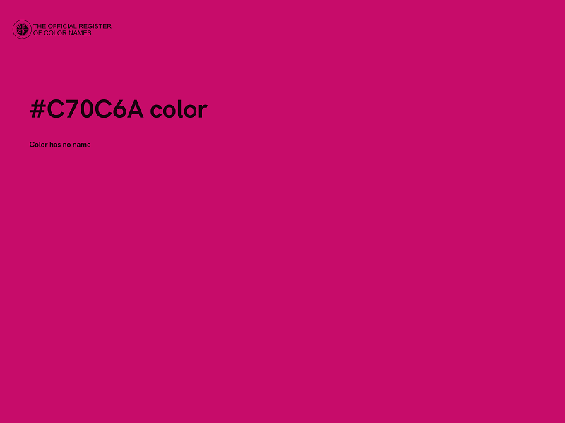 #C70C6A color image